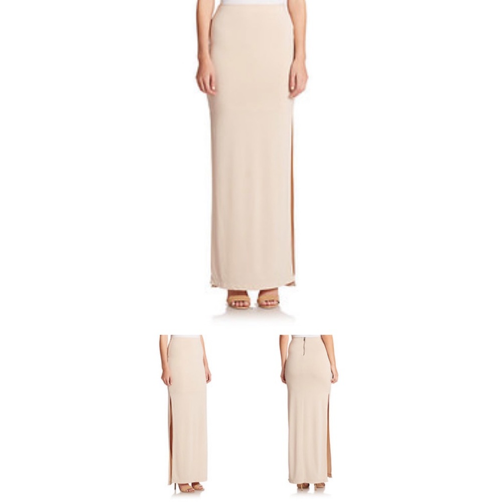 Alice + Olivia Double Slit Maxi Skirt